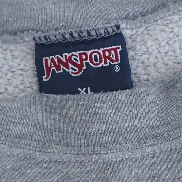 Vintage Jansport Gray Green Embroidered Northern Michigan U Dad Crewneck Sweater - Picture 9 of 9